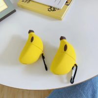2 Stereoscopic cartoon Banana AirPods for Apple headphone covers and 1/2 generation silicone drop proof case for Apple