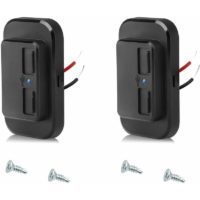 2 Stück Dual usb Ladegerät Steckdose, 12V-24V 4.8A Auto Steckdose, Wasserdicht usb Ladebuchse Panel für Fahrzeuge kfz Boot Motorrad Wohnmobil - Flkwoh