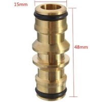 2 Way Brass Quick Hitch Hose Connector for Car Hose Garden Water Hose Washing