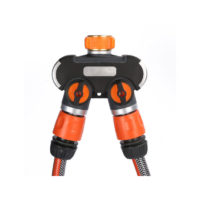 2 Way Distributor, Adjustable 2 Way Distributor, Lockable 2 Way Sprinkler Distributor for Garden and Outdoor Irrigation