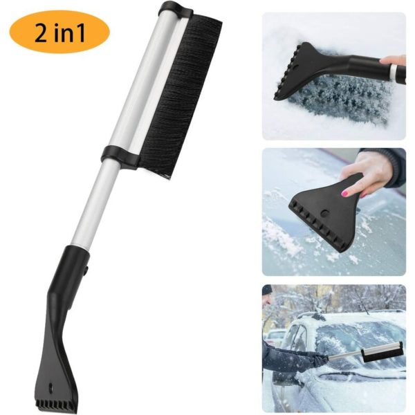 2 in 1 Ice Scraper Snow Brush Snow Broom Brush Broom for Auto Truck Windshield (Snow Shovel)