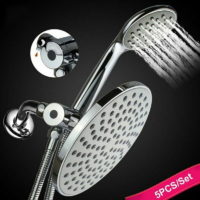 2 in 1 dual system high pressure shower head with hose