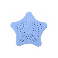 2 pcs Hair Strainer for Drains, Drain Strainers, Silicone Kitchen Sink Strainer, Hair Leak Protection Sink, Non-Slip and Waterproof Design(Blue)