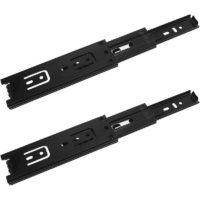 2 -piece drawer slides, 150 mm drawer slides, 3 -fold telescopic slide, drawer slides with full extension, mounted on the side, heavy load