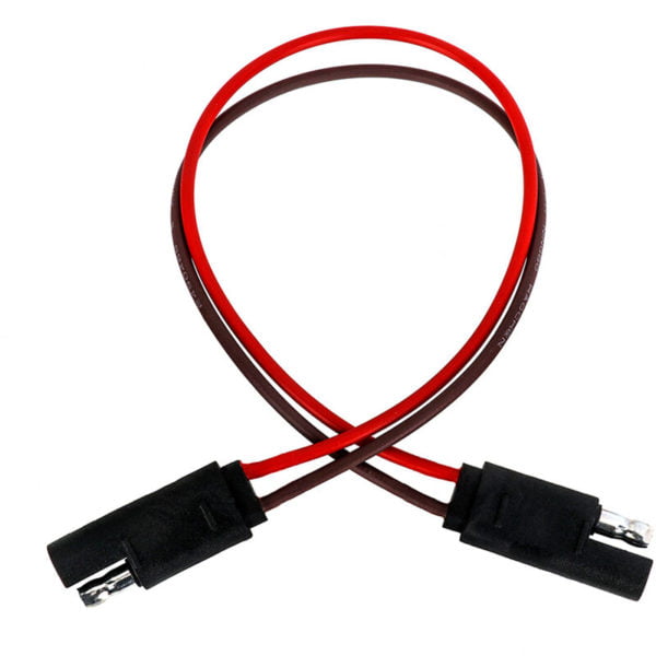 2-pin Trailer Connector Plug Trailer Light Wiring Harness Flat Plug Extension Cable 18*2AWG Wire Connector,model:AC color