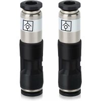 2 x 4mm Compressed Air Check Valve Fittings Air Flow Push to Connect Fittings