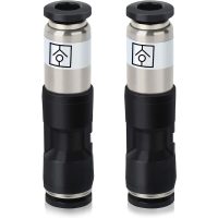 2 x 4mm compressed air check valve connectors, air flow pressure to connect fittings