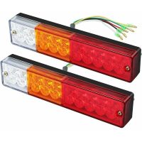 2 x LED Tail Lights Reversing Brake Turn Signal Lighting Rear Headlight 40 LED Univesel 12V 24V for Trailer Truck Caravan UV Boat Motorhome