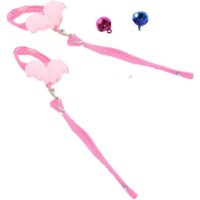 2 x Safe Bell Adjustable Angle Wing Leash Harness for Small Size Ferret Rabbits (m: Chest: 30-50cm/11.81-19.68, Pink)
