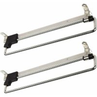 2 x Sliding Coat Rack Telescopic Coat Rack Extendable Coat Rack 250mm