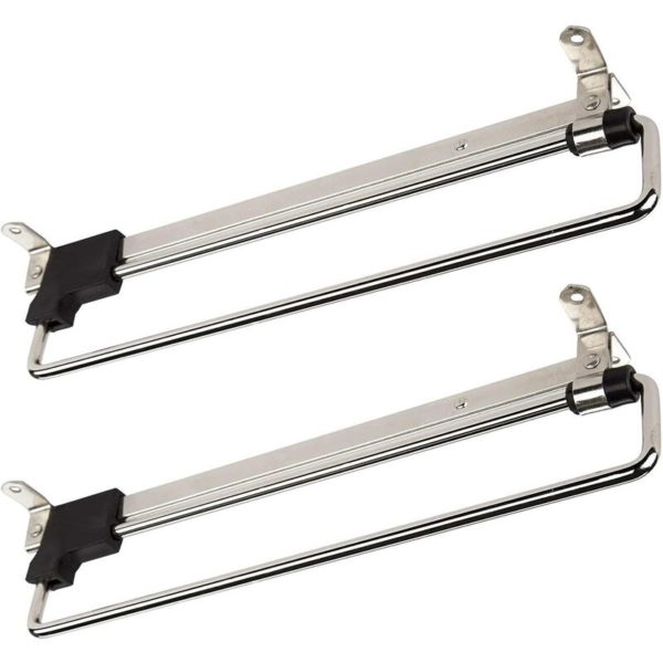 2 x Sliding coat hanger rack Telescopic coat rack Pull-out clothes rack 350 mm