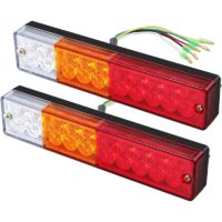2 x led Tail Lights Reversing Brake Turn Signal Lights Tail Light 40 LEDs 12V 24V for Trailer Truck
