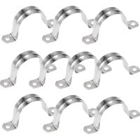 20 2-hole U-shaped pipe clamps 304 stainless steel rigid pipe clamps (25mm)