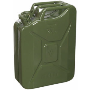 20 Litre Jerry Can - Leak-Proof Bayonet Closure - Fuel Resistant Lining - Green
