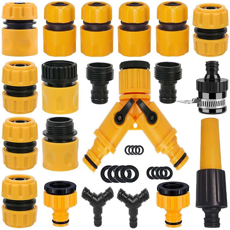 20 Pack Garden Hose Connector, Garden Hose Faucet Adapter, Y Hose Splitter, Universal Faucet Connector, etc.