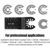 20 Pack Professional Oscillating Saw Blades for Wood/Metal, Quick Release Universal Multi-Tool for Fein Multimaster, Ryobi, Milwaukee, Bosch, Dremel,