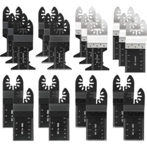 20 Piece Oscillating Multi Tool Blades, Professional Multi Tool Blades for Wood Metal Plastics