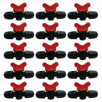 20 Pieces Drip Irrigation Switch Valve pe Irrigation Tube 16mm Barbed Lock Fittings Valves Hose Connectors Barbed Gate Valve Garden - Stop/Turn On