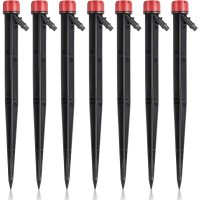 20 Pieces Micro Spray Adjustable 360 Degree 8 Holes Full Circle Pattern Water Flow Irrigation Dripper Irrigation Drippers for Garden Lawn Flower Bed