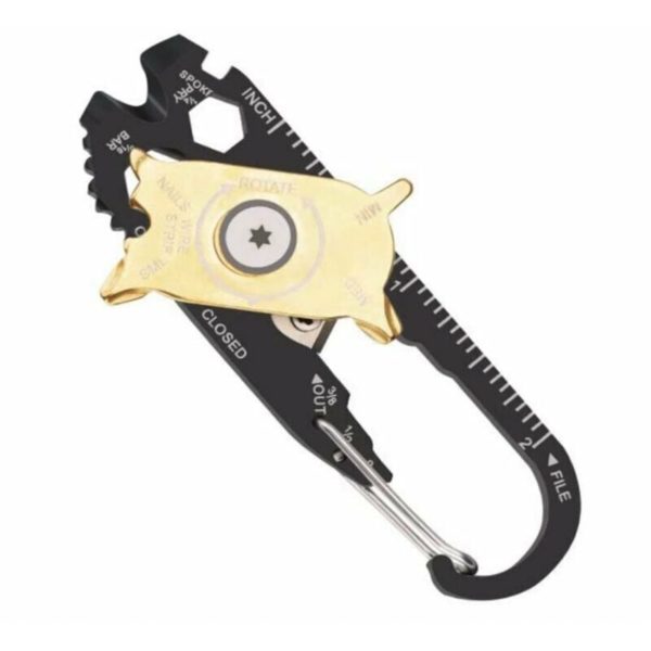 20 in 1 Multi Tool Keychain Bottle Opener Cutter Wrench Bicycle Spoke Wrench