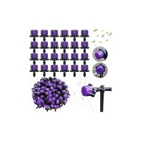 200 1/4 inch pieces of irrigation, adjustable dripping drips for vegetables garden greenhouse vegetables, purple