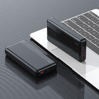 20000Mah Portable Power Bank Battery Charger, Ultra High Capacity Led External usb Compatible Powerful Charger,Black
