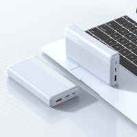 20000Mah Portable Power Bank Battery Charger, Ultra High Capacity Led External usb Compatible Powerful Charger,White