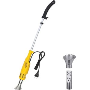 2000W Electric Weeder with 2m Cord and 2 Nozzles Electric Charcoal Weed Weeder for Garden Path BBQ,Yellow