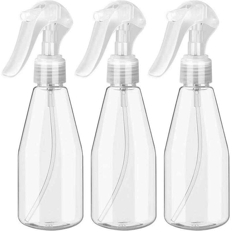 200ML-3PCS Empty Spray Bottle,Guiseapue Spray Bottle,Clear Plastic Empty Spray,Hairdressing Equipment,Flower Sprayer,Hair Salon