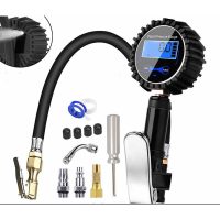 200psi Digital Tire Pressure Gauge Gauge Air Compressor Gun Tip With Lcd Display For Car Truck Motorcycle Bike