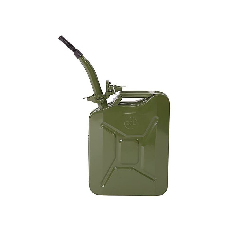 20L Portable Fuel Oil Petrol Diesel Storage Can Army Green