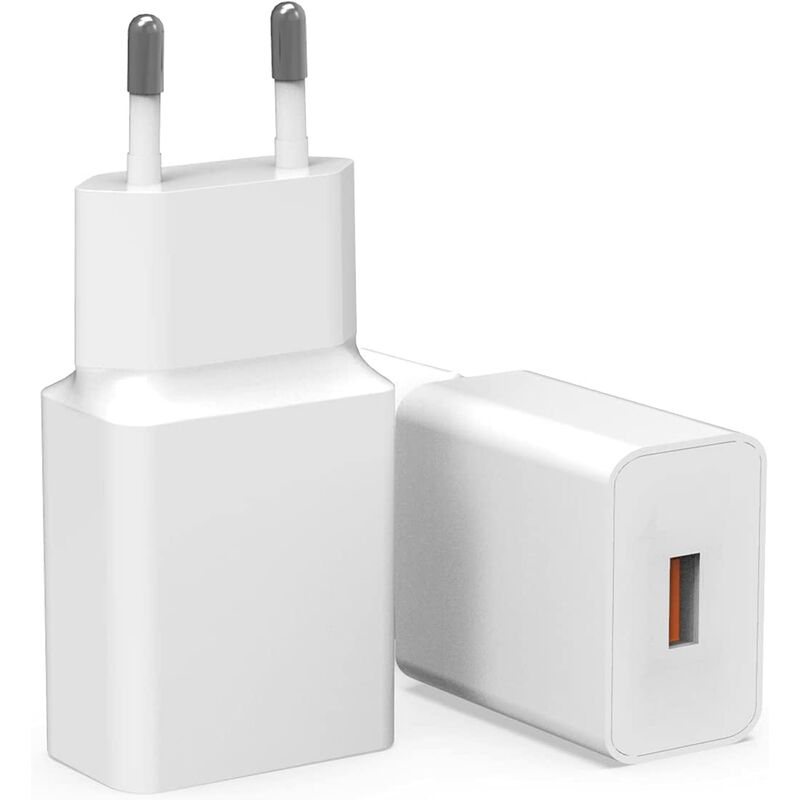 20W Fast USB Wall Charger, QC 3.0 Compatible with Samsung Galaxy S10/S9/S8/S7/S20, iPhone 12/11/Xs/XR/X/8/7, Huawei, AirPods, Tablet. ts and others.
