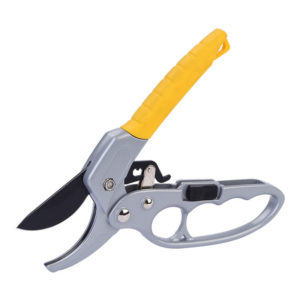 20cm Professional Ratchet Anvil Shears, Reinforced Design Handle, Garden Shears