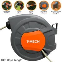 20m Retractable Hosepipe - Grey & Orange
