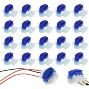 20pcs Cable Ties Cable Connector, Waterproof Cable Connector Versatile Cable Accessories with Gel for Outdoor Garden and Robot Lawn Mower