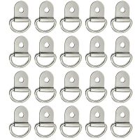 20pcs D-ring Tie Down Anchors Heavy Duty Metal Mounting Clip For Cargo Trailer,A