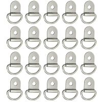 20pcs D-ring Tie Down Anchors Heavy Duty Metal Mounting Clip For Cargo Trailer,A,11