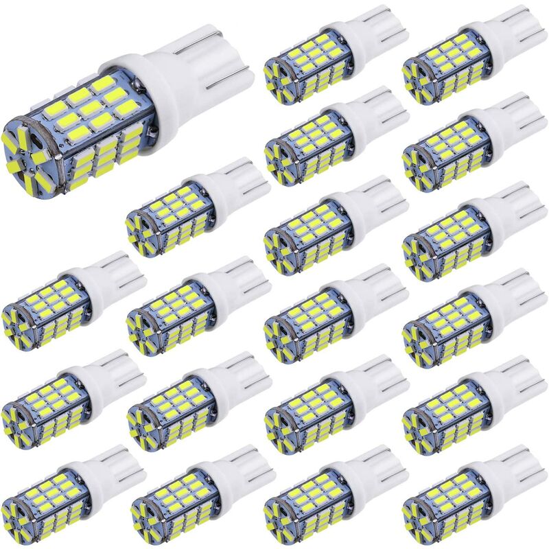 20pcs Super Bright rv Trailer T10 921 194 42-SMD 12V Car Backup Reverse led Lights Bulbs Light Width Lamp Xenon White
