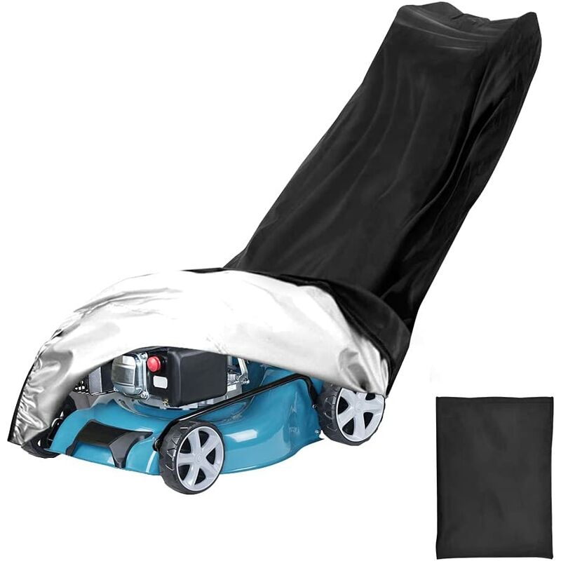 210D Lawn Mower Protective Cover Oxford Cloth Lawnmower Protective Cover for Most Lawn Mower Models
