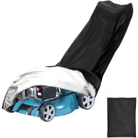 210D Lawn Mower Protective Cover Oxford Cloth Lawnmower Protective Cover for Most Lawn Mower Models(19311264cm)