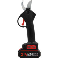 21V Portable Handheld Cordless Electric Pruning Shears with Carry Case Rechargeable 1200mAh Lithium Battery & Charger Powered Tree, uk Plug 1 Battery