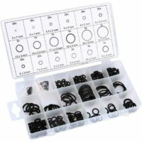225 Pieces O-Ring Seal Assortment Set Rubber Washers Kit Sealing Rings for Home and Professional Workshops, Garage and Plumbing Services 18 Sizes