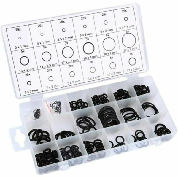 225PC Seal O-Ring Kit Repair Box For Tool Room