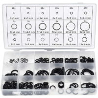 225PCS 18 Sizes Rubber O-Ring Assortment Kit, 3mm-22mm Gasket Seal Universal O-Rings Assortment, Vehicle Air Conditioning Faucet Repair