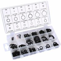 225pcs Rubber O-Rings, 18 Sizes O-Ring Assortment Kit, Gasket, Universal O-Rings Assortment, for Automotive Valve Repair