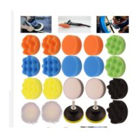 22pcs 80mm Buffing Pad Polishing Sponge Sponge Buffing Kit for with M14 Drill Bit for Car Sanding