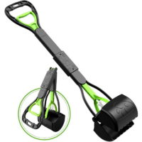 24 Long Portable Poop Shovel with Handle for Large and Small Dogs, Heavy Duty Material and Durable Spring, Great for Lawn, Grass, Dirt, Gravel