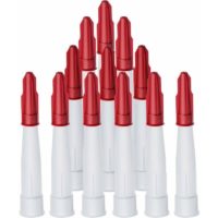 24 Pieces Caulking Nozzle Caps Set, Includes 12 Packs of White Caulking Nozzles and 12 Packs of Red Caulking Caps Nozzle Caps, Plastic