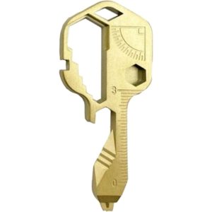 24 in 1 Multifunction Pocket Tool Stainless Steel Wrench Shape Screwdriver Tools Keychain Outdoor Multi Tool for Bottle Opener Stripping Camping