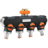 2/4 way, 3/4 and 1/2 way distributor, with tap adapter for garden watering and garden hose